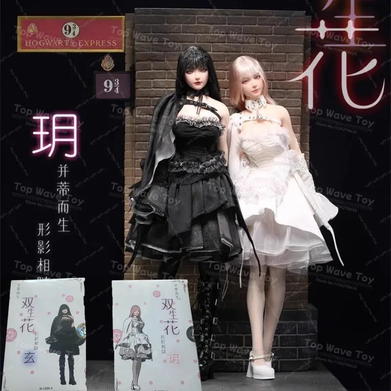 I8TOYS 1/6 Twin-flowered Yue Xuan Head Sculpt & Dress Set for Action Figures