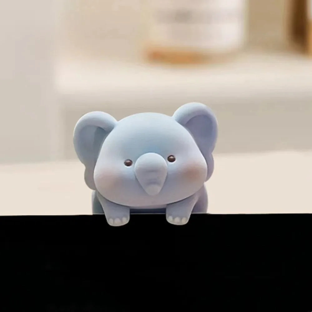 Cute Animal Computer Monitor Decor - Fun Desk Ornaments