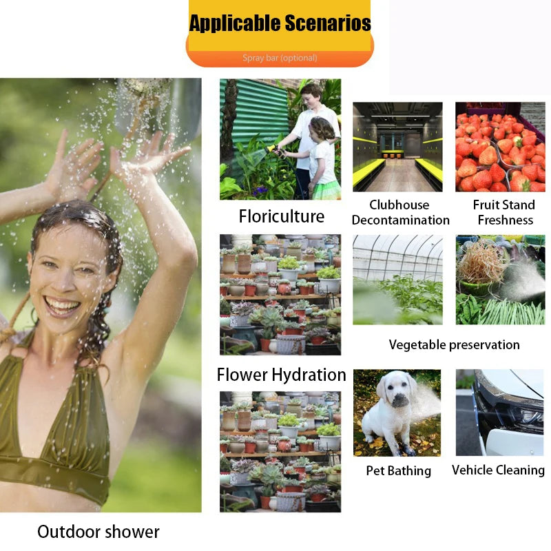 Portable Camping Shower - 4L/8L Outdoor Shower with 3m Hose