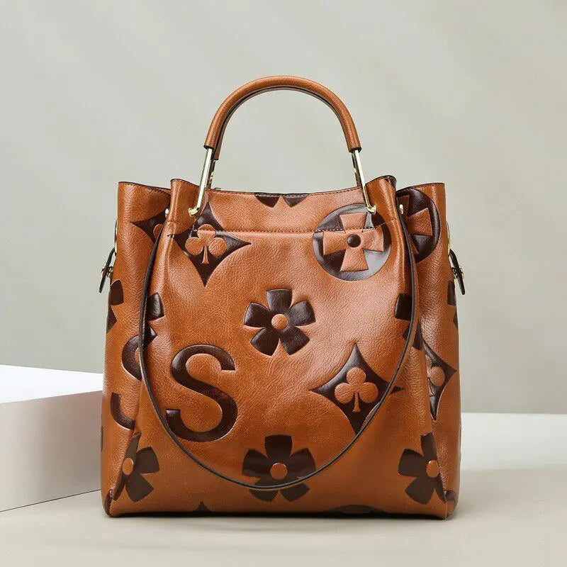 Trendy Large Capacity Crossbody Bucket Handbag for Women