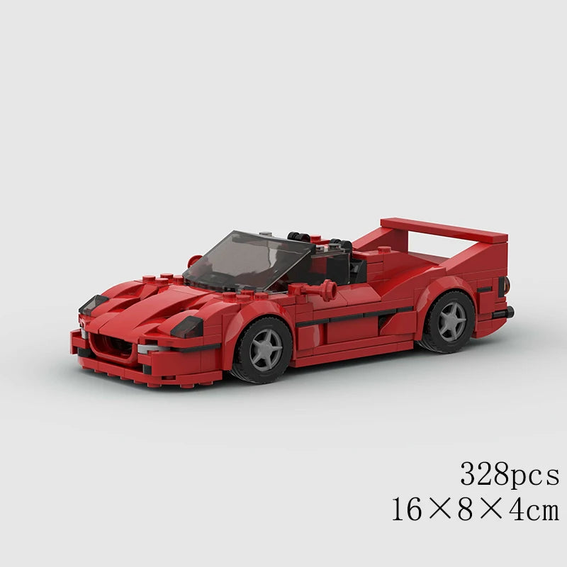 City Speed Convertible Racing Car Building Blocks - Ultimate DIY Model