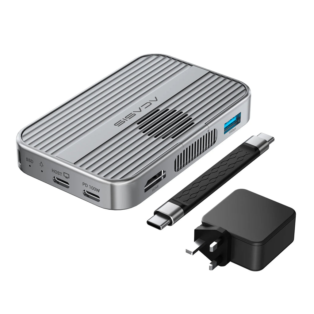 Acasis 10Gbps M.2 NVMe SSD Enclosure & USB-C Dock, Ultra-Fast & Compatible