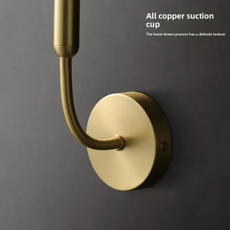 Vintage Copper Wall Lamp - Modern Minimalist Design for Any Room