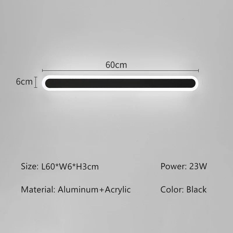 Smart LED Linear Wall Light - Dimmable & App Controlled Sconce