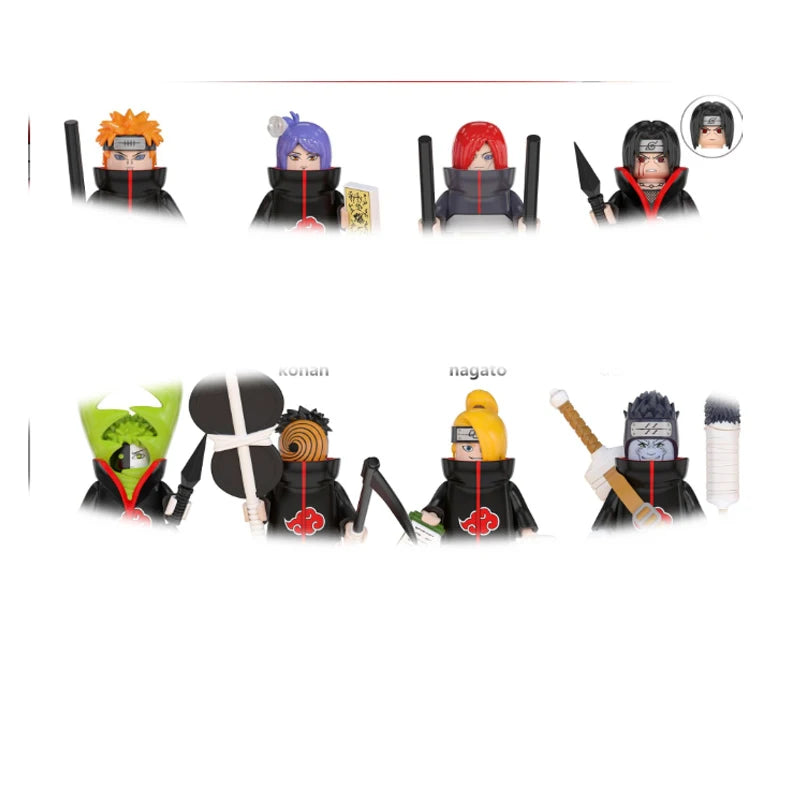 8pcs Naruto Ninja Building Figures Set - Fun Collectible Toys