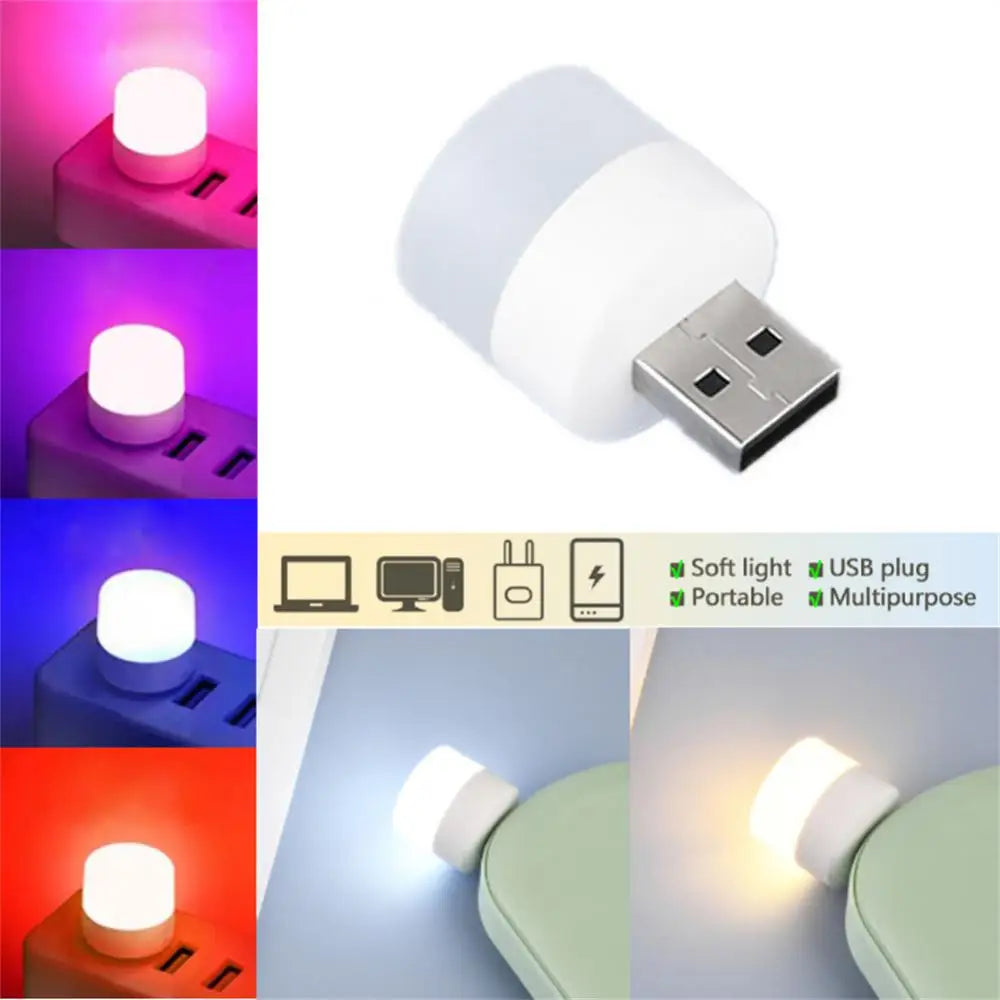 Portable USB LED Reading Lamp - Foldable Mini Book Light