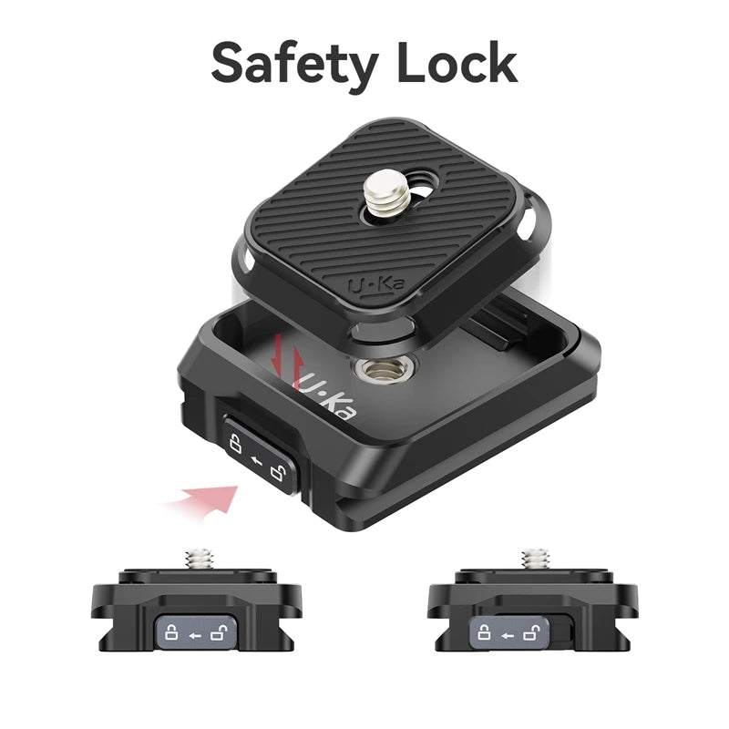 Ulanzi UKA01 Quick-Release Plate Kit for Easy Tripod Mounting
