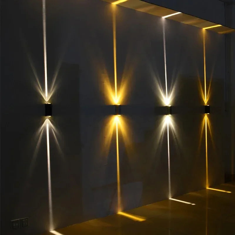 Pumous 6W Waterproof LED Outdoor Wall Sconce - Modern Design