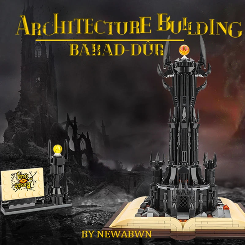 Enchanting Magic Castle Building Blocks Set - 969PCS Dark Tower Model