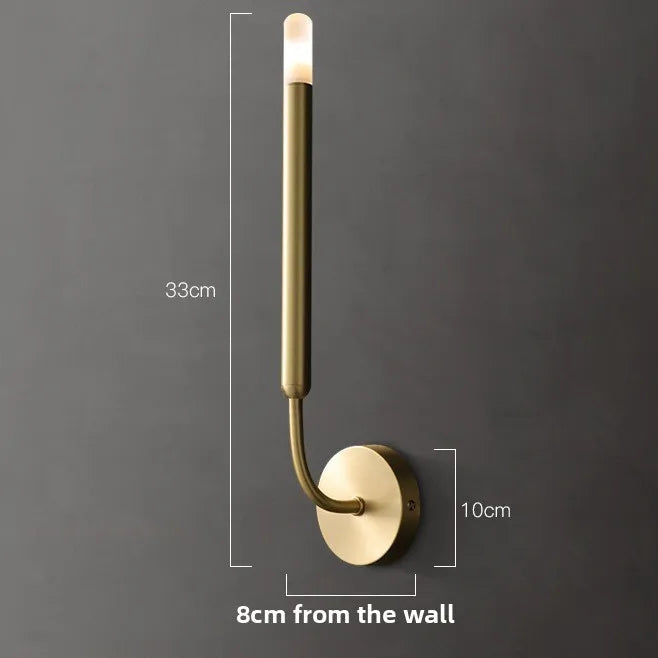 Vintage Copper Wall Lamp - Modern Minimalist Design for Any Room