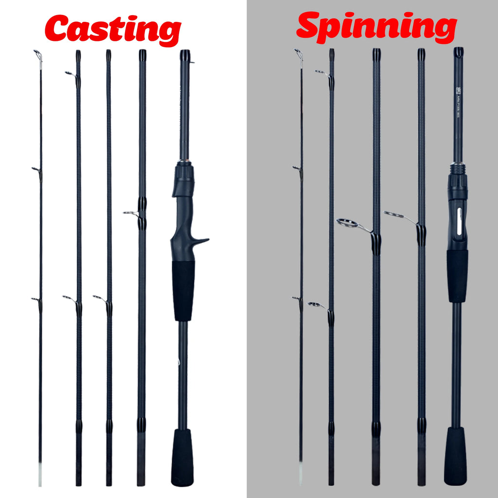 PHISHGER Ultralight Travel Baitcasting Fishing Rod 5-30g