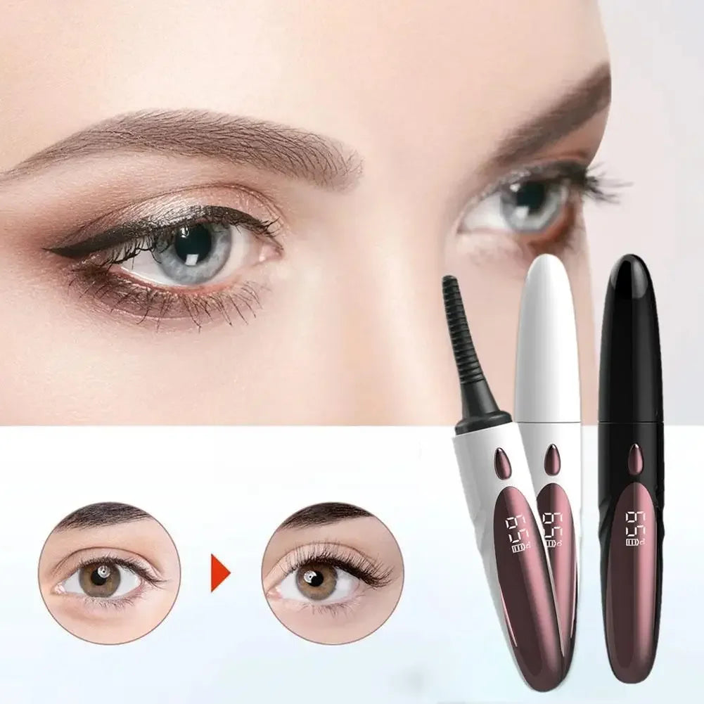 USB Rechargeable Electric Heated Eyelash Curler - 4 Temperature Modes