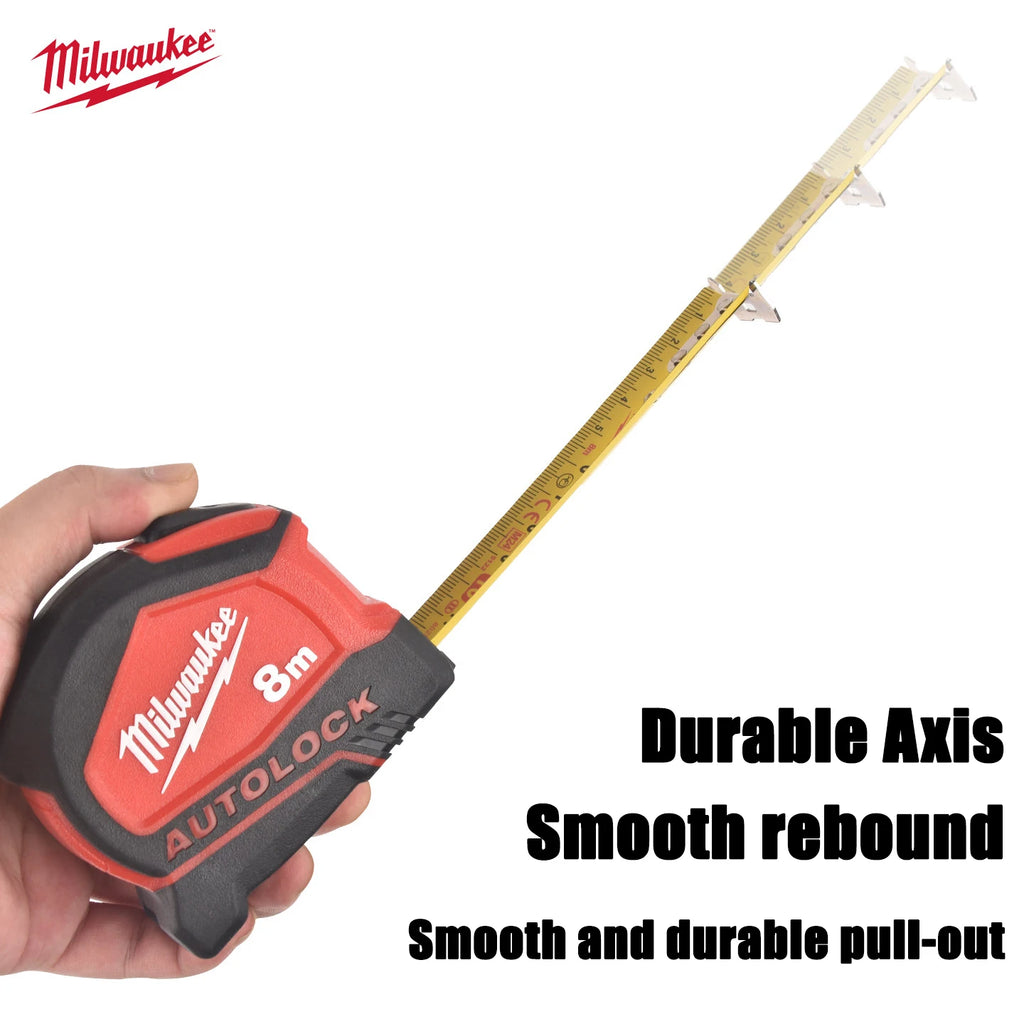 Milwaukee 5m & 8m Precision Self-Locking Tape Measure – Durable & Accurate