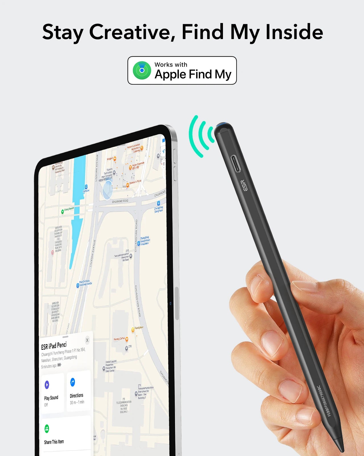ESR Fast-Charging iPad Stylus with Palm Rejection (2018-2025)