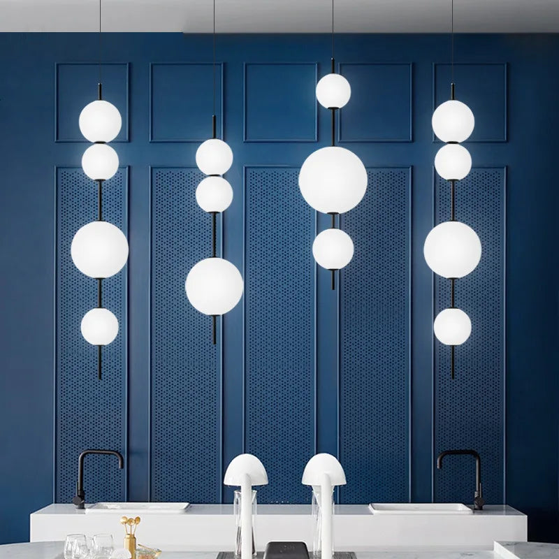 Nordic Minimalist LED Chandelier - Modern Pendant Light for Dining & Bedroom