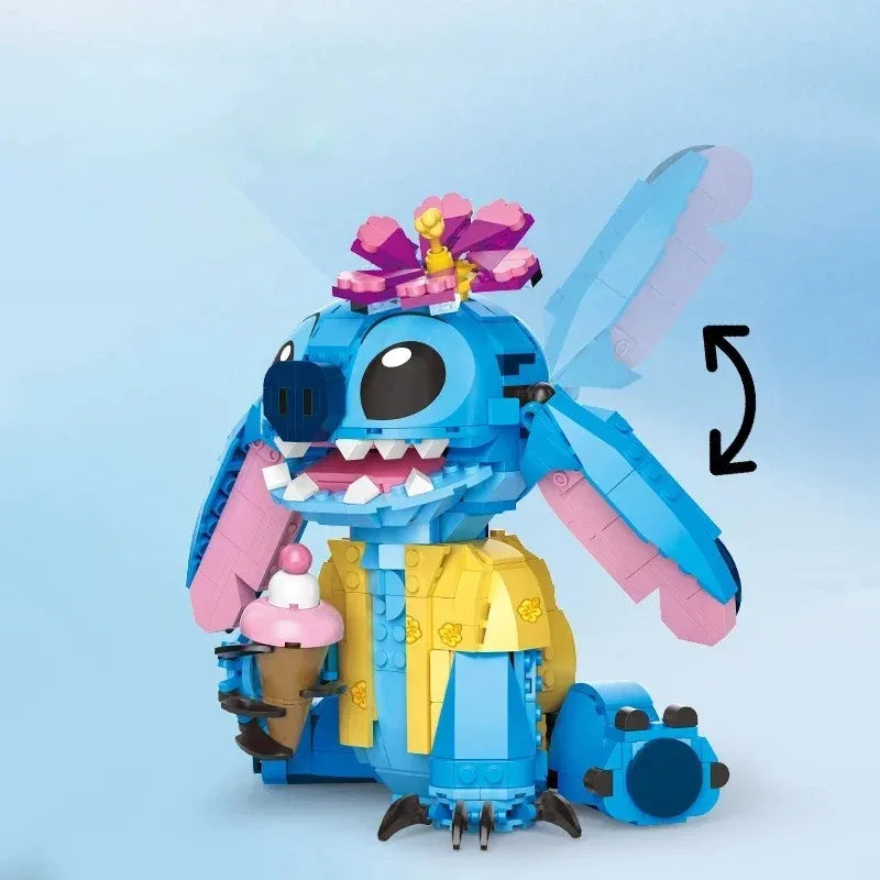 Interstellar Baby Angel & Stitch Building Blocks - Creative Space Set