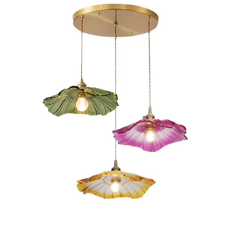 Luxury Lotus Pendant Chandelier for Coffee Shops & Restaurants