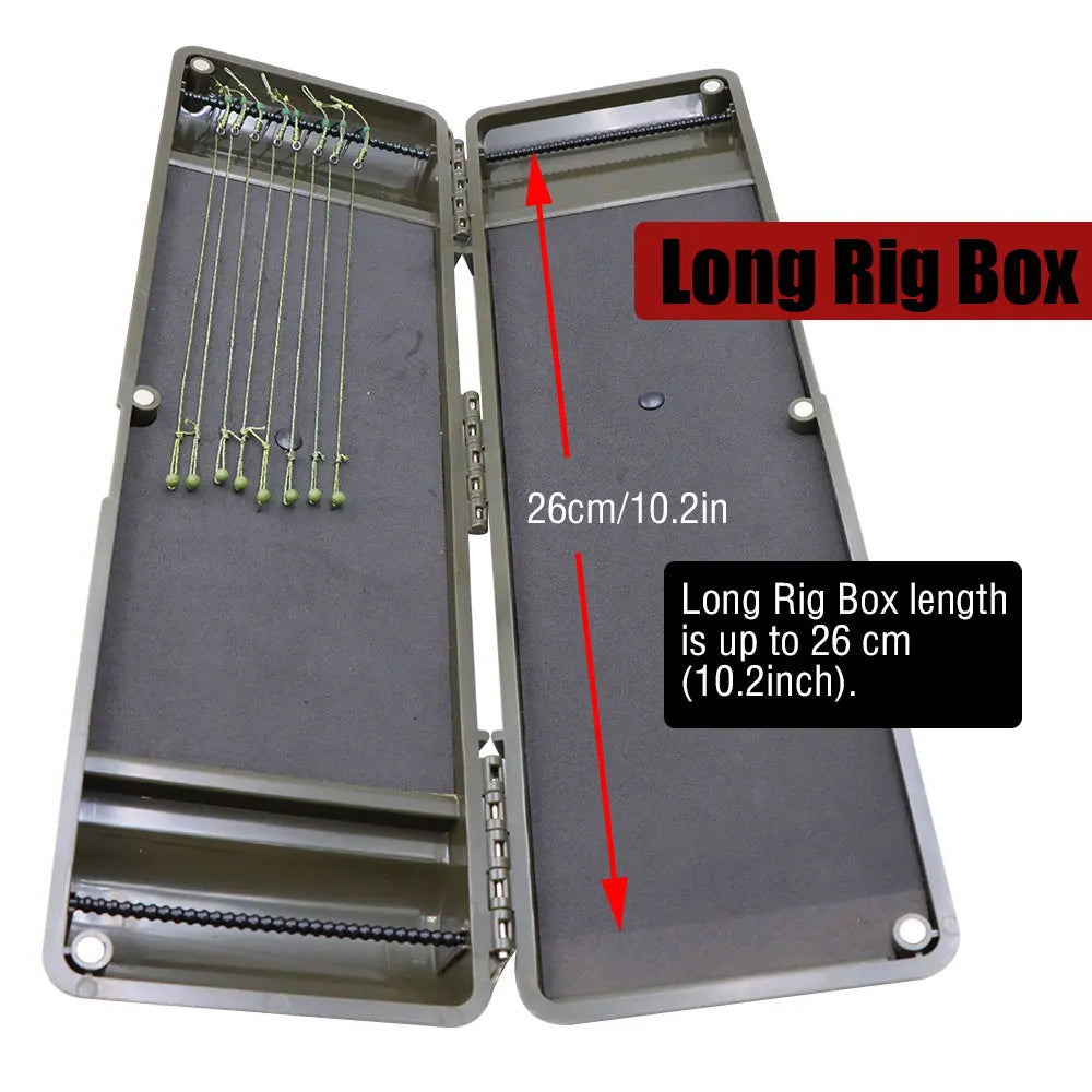 Compact Carp Fishing Tackle Storage Box for Efficient Rig Organization