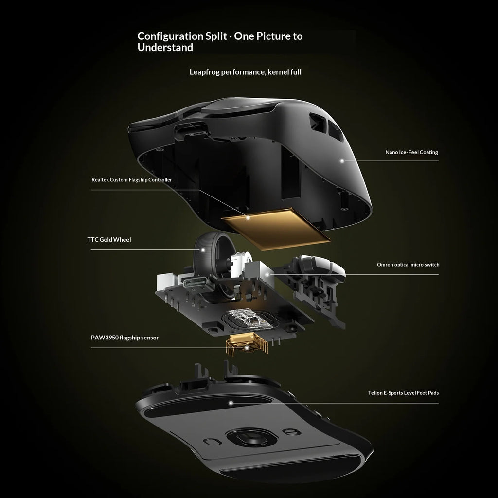 AULA X9 Max Wireless Gaming Mouse - Ergonomic & Ultra-Responsive