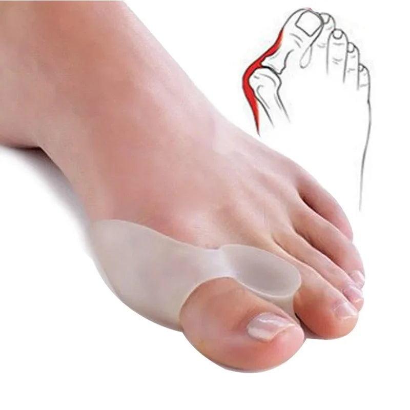 2 Pcs Silicone Toes Separator for Foot Pain Relief & Comfort