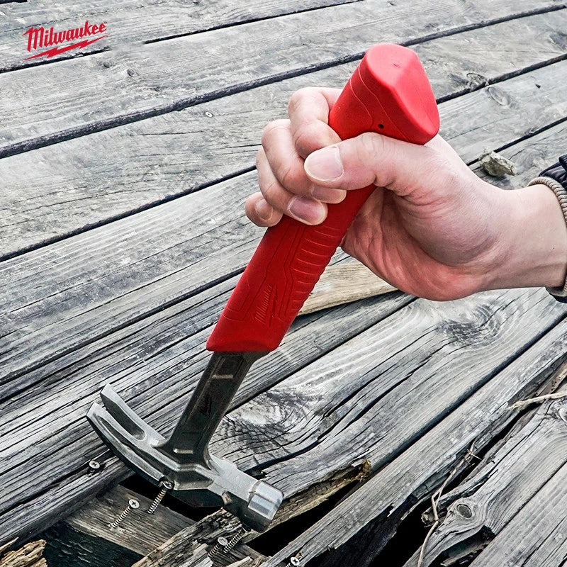 Milwaukee 12oz Smooth Face Hybrid Claw Hammer with Vibration Grip