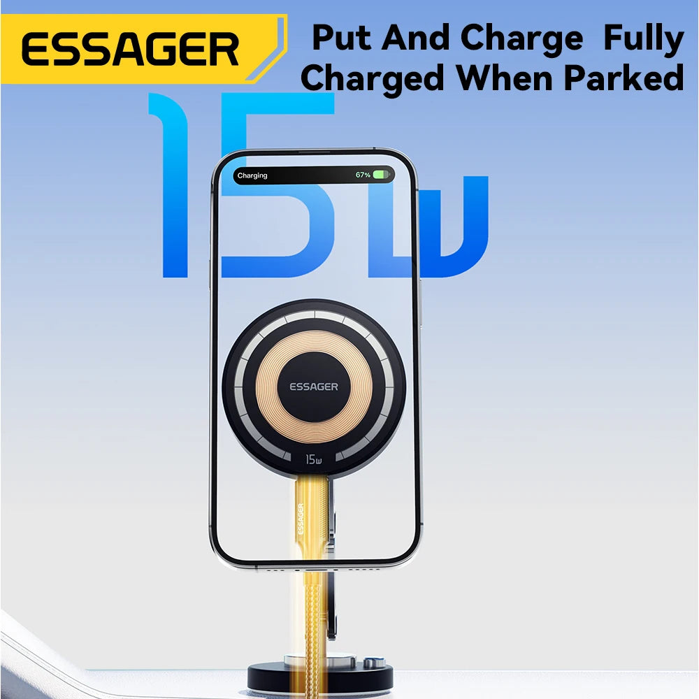 Essager 15W Magnetic Wireless Charger & Car Phone Mount
