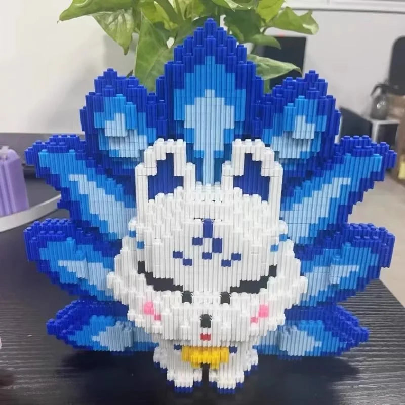 Nine Tailed Fox Building Block Toy - Fun STEM Assembly for Kids