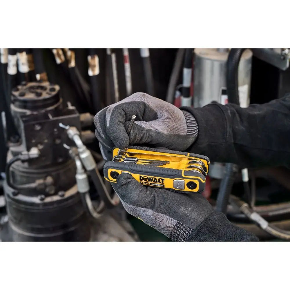 DEWALT TOUGHSERIES Metric Folding Hex Key Hand Tool - Durable & Reliable