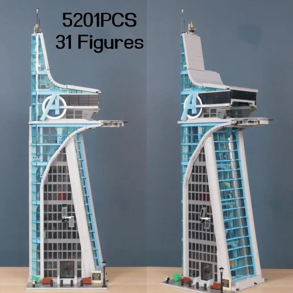 5201PCS Modular Battle Tower Building Kit - Creative Architecture for Kids