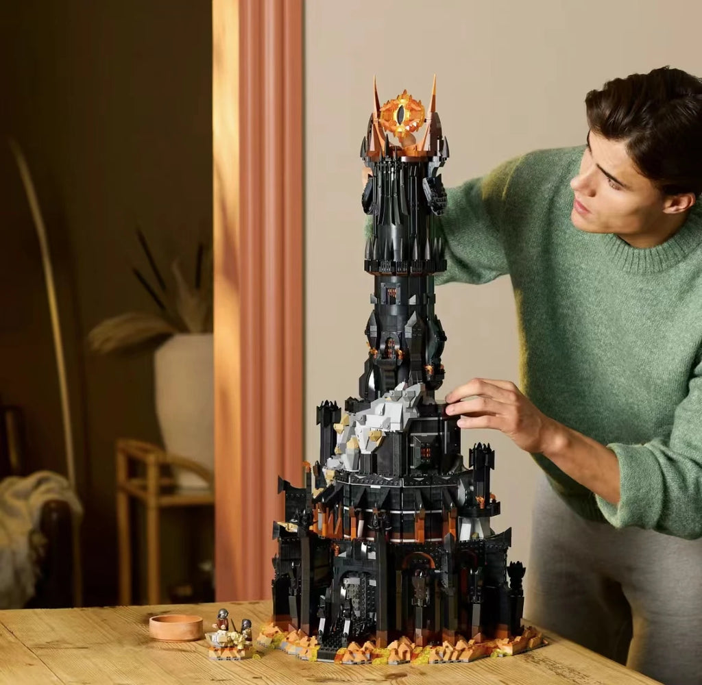 5471-Piece Black Tower Building Blocks Set - Ultimate Home Decor