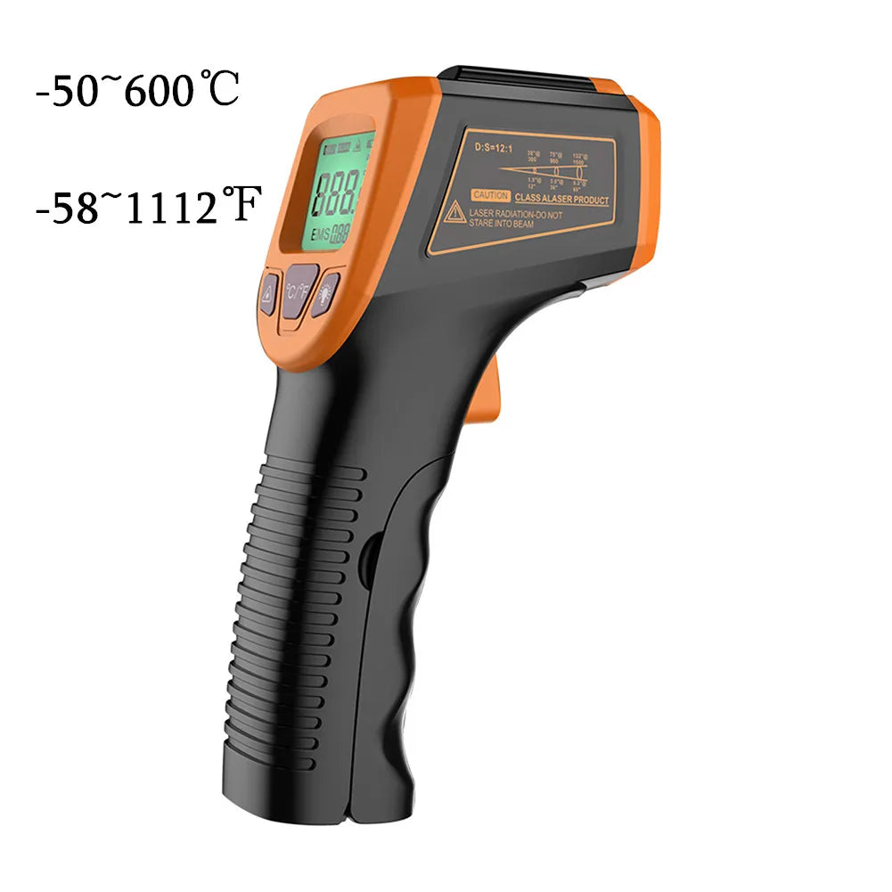 Digital Infrared Thermometer -50 to 600°C | Non-Contact Temperature Scanner