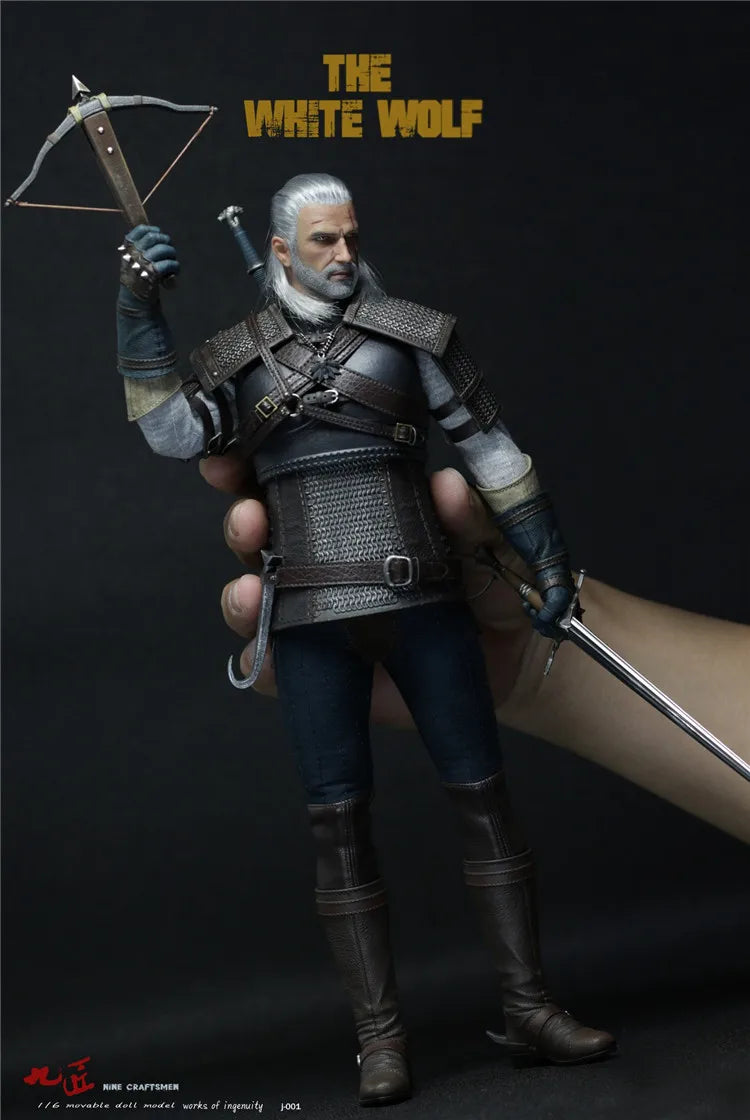 Nine Craftsmen J-001 Geralt Action Figure - 12" Collector's Toy
