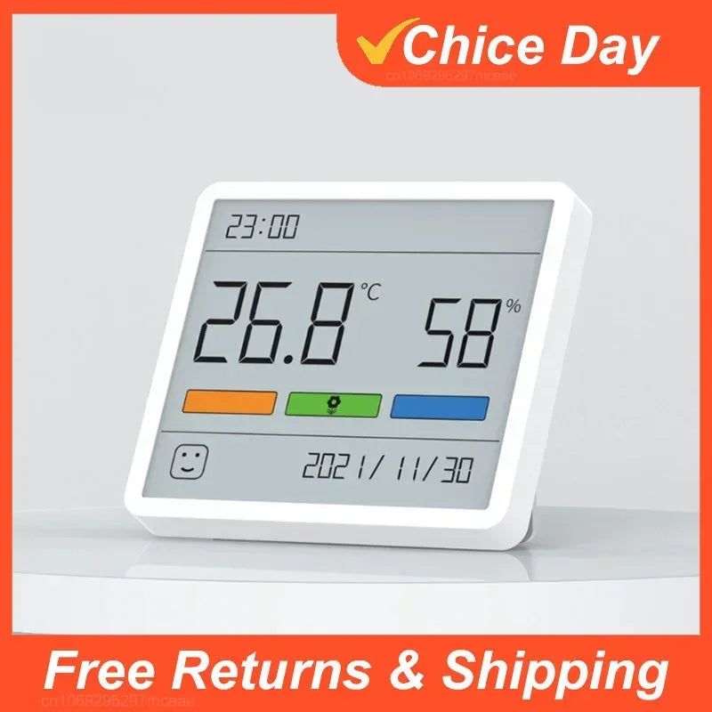 DUKA Atuman LCD Digital Temperature & Humidity Meter with Clock