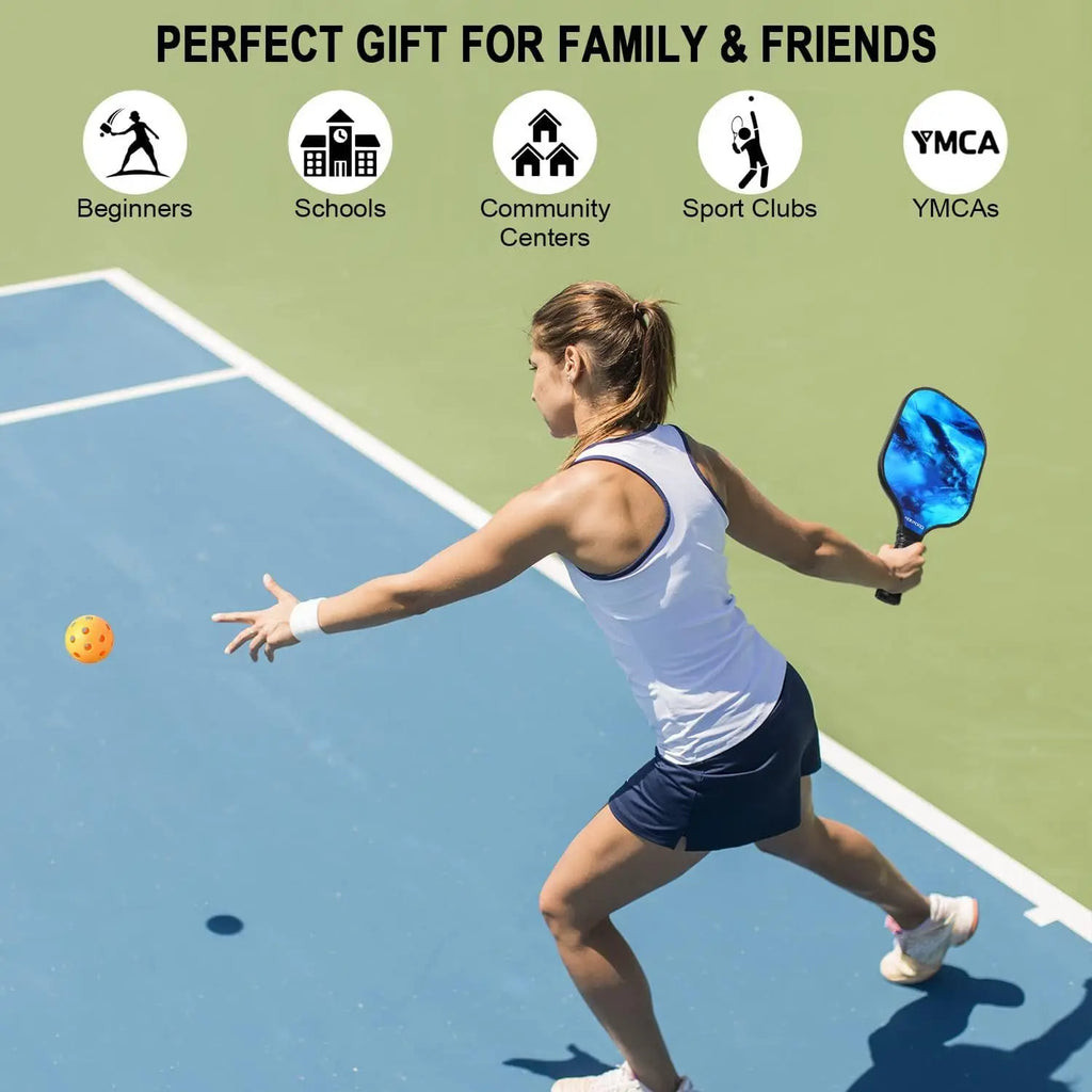 USAPA Approved Wooden Pickleball Paddle with Non-Slip Handle