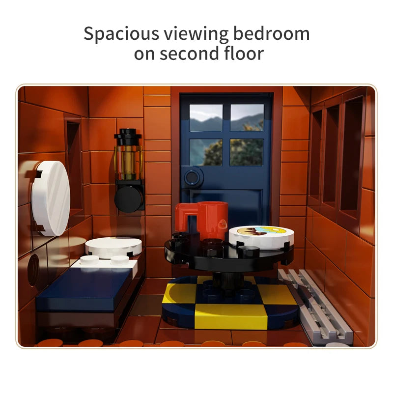 Cada Forest Tree House Building Blocks with LED Light - 1155 Pieces