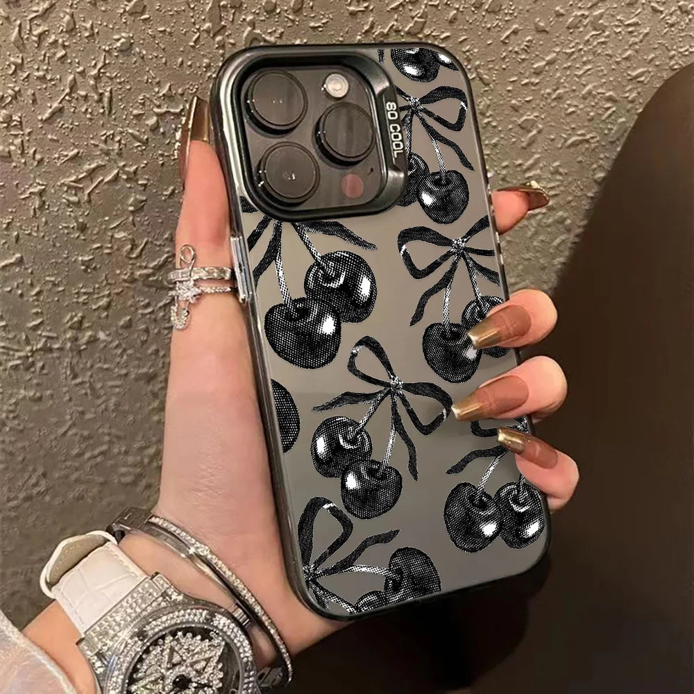 Stylish Leopard Print Shockproof Phone Case for iPhone 16, 15, 14, 13, 12, 11