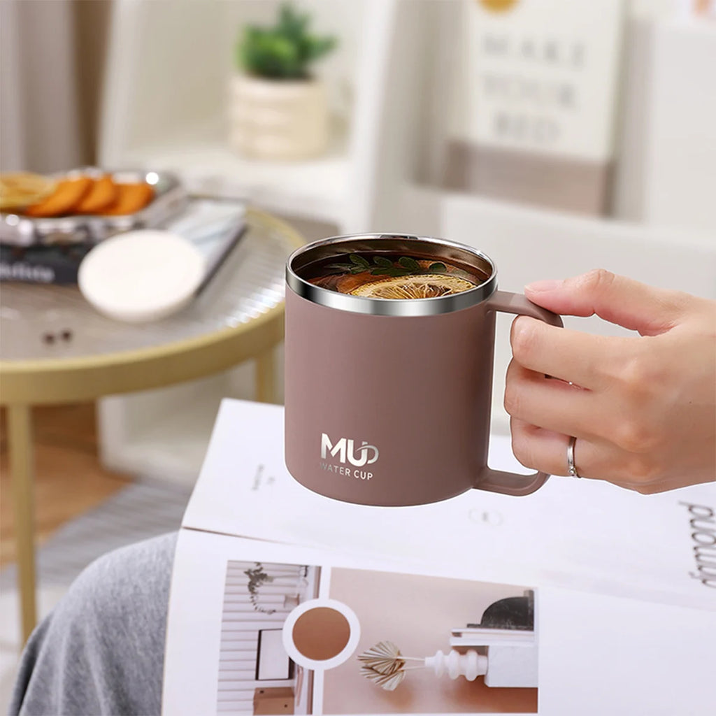 Double-Layer Insulated Coffee Mug - Hot & Cold Drink Cup