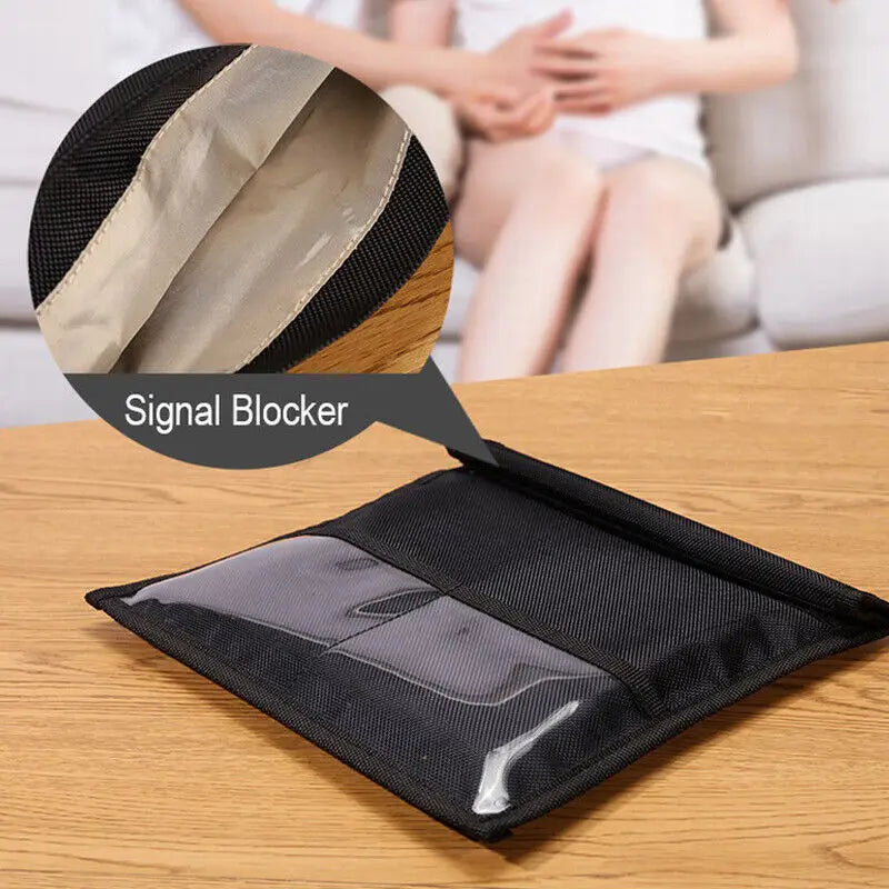 RFID Blocking Pouch - Anti-Tracking Faraday Bag for Phones & IDs