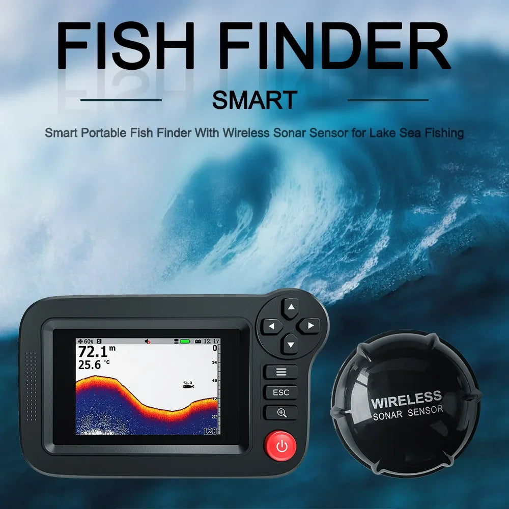 PUPOPAN Portable Smart Fish Finder - Accurate Depth Detection