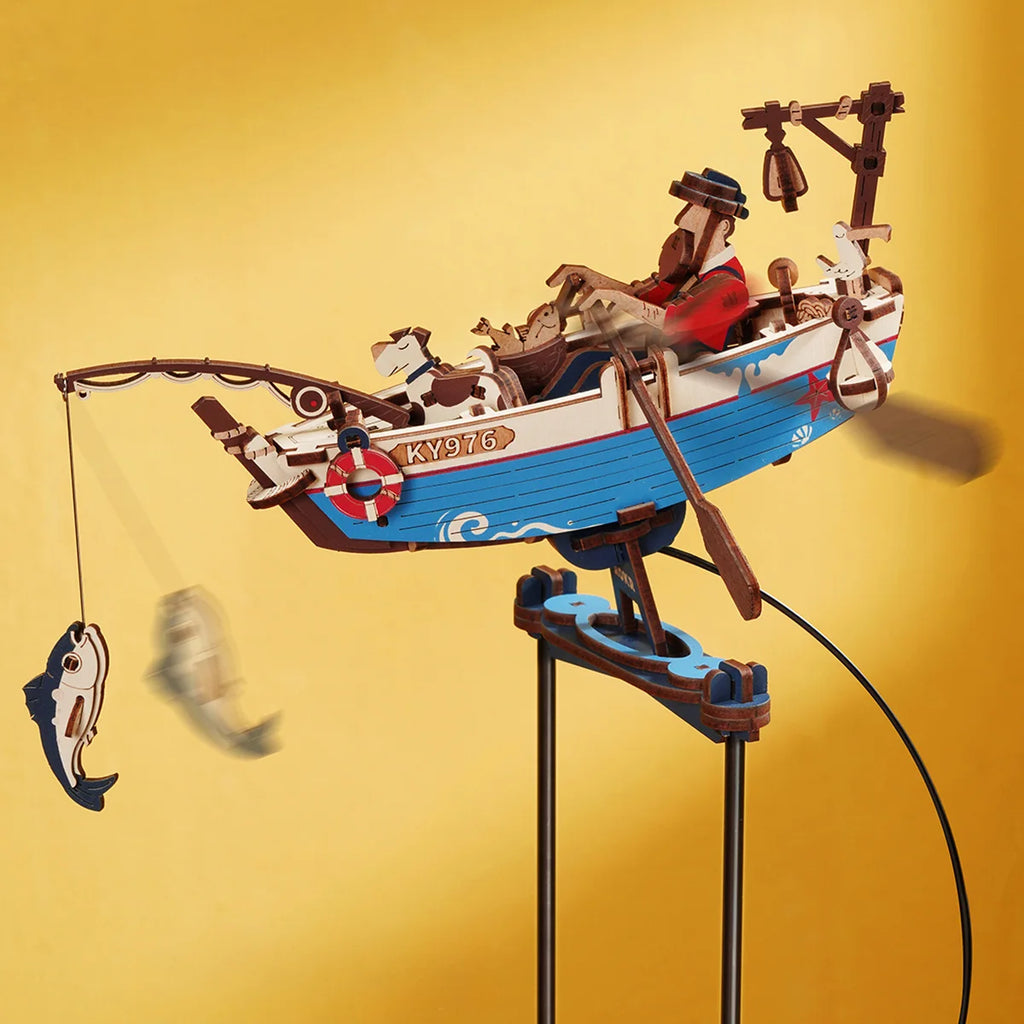 Robotime Rokr 3D Ocean Fisher DIY Pendulum Puzzle Toy for Home Decor