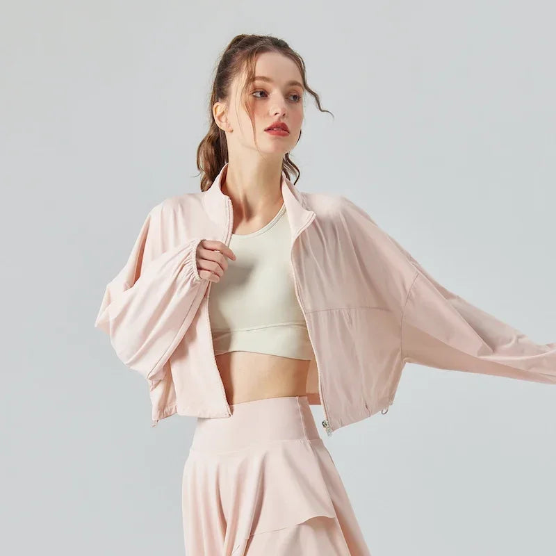 Women's UV Protective Tennis Jacket - UPF 50+, Lightweight & Stylish