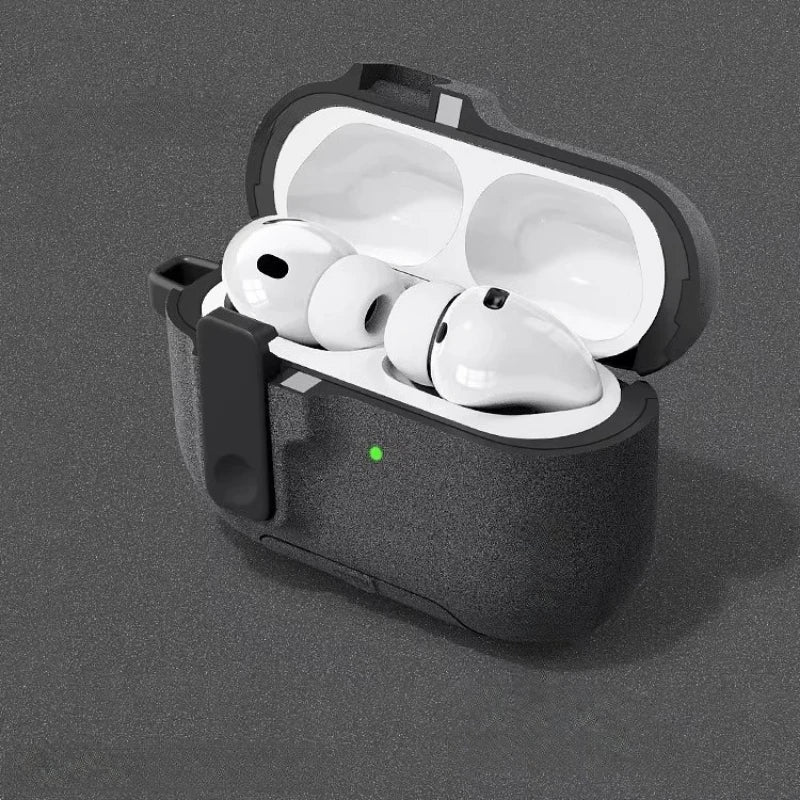 Silicone AirPods Pro 3 Case with Secure Lock & Phone Stand