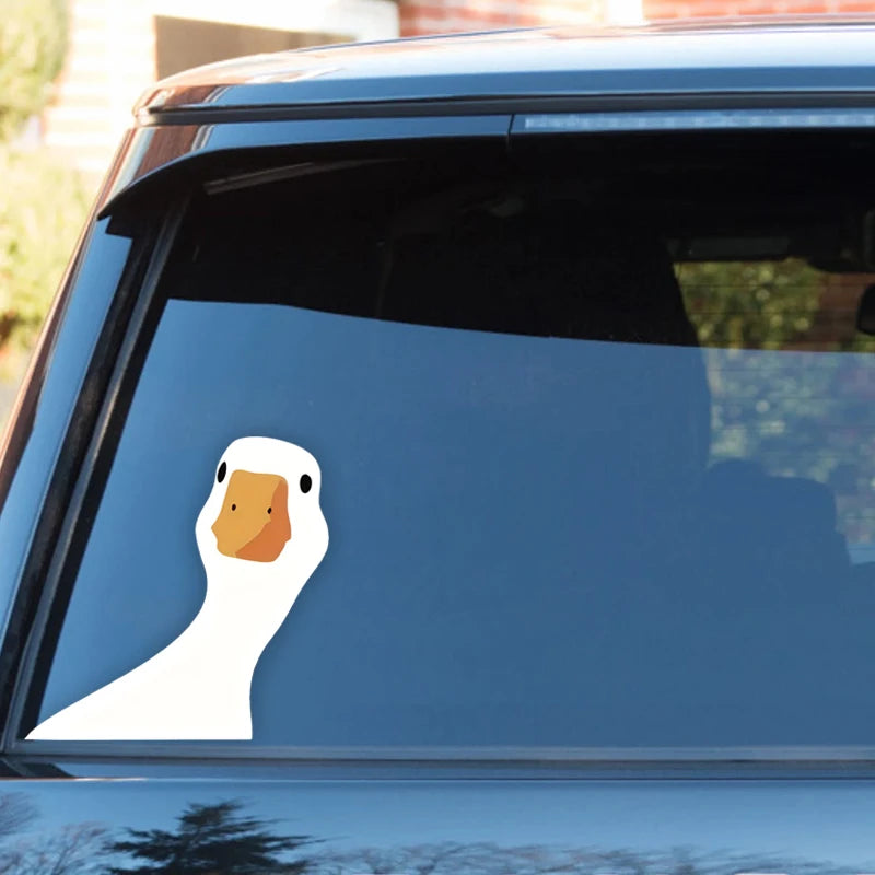 Adorable Weatherproof Vinyl Duck Decal for Cars & Trucks