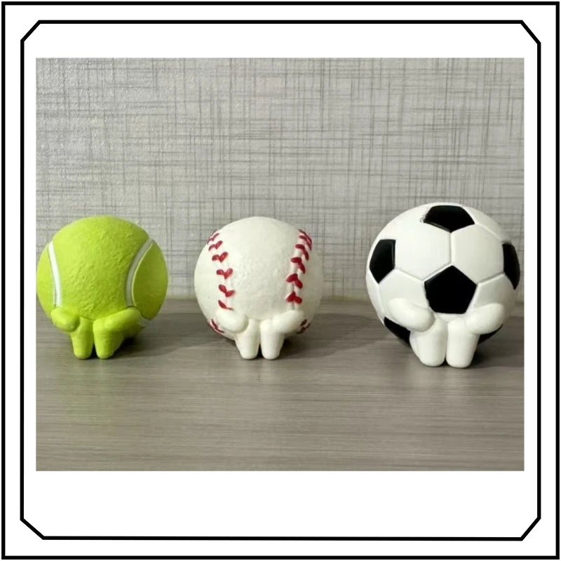 Creative Gashapon Action Figures – Football & Basketball Models