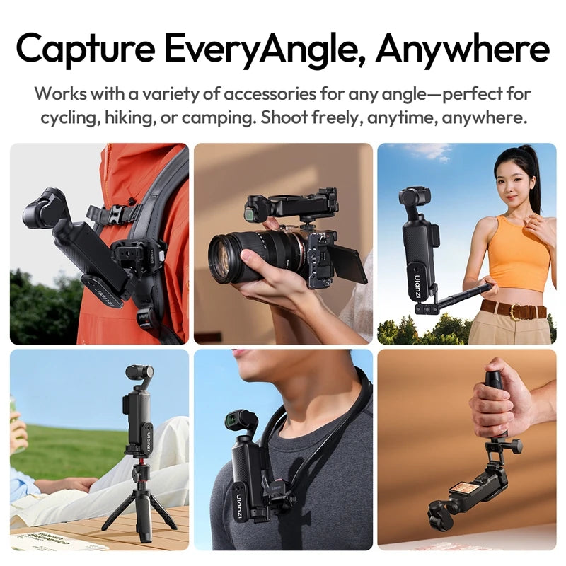 Ulanzi PK16 Magnetic Grip Adapter for DJI Pocket 3 & Action Cameras