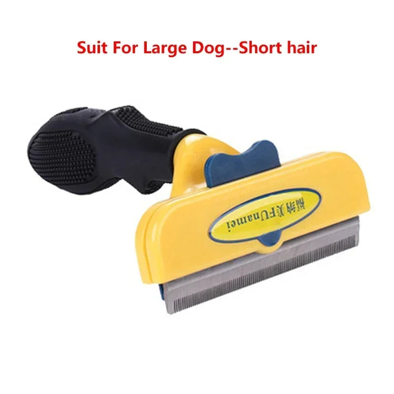 Cat & Dog Hair Removal Comb - Grooming Brush for Shedding Control