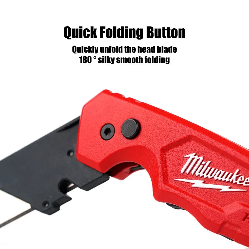 Milwaukee 6-in-1 Folding Utility Knife - Versatile & Durable