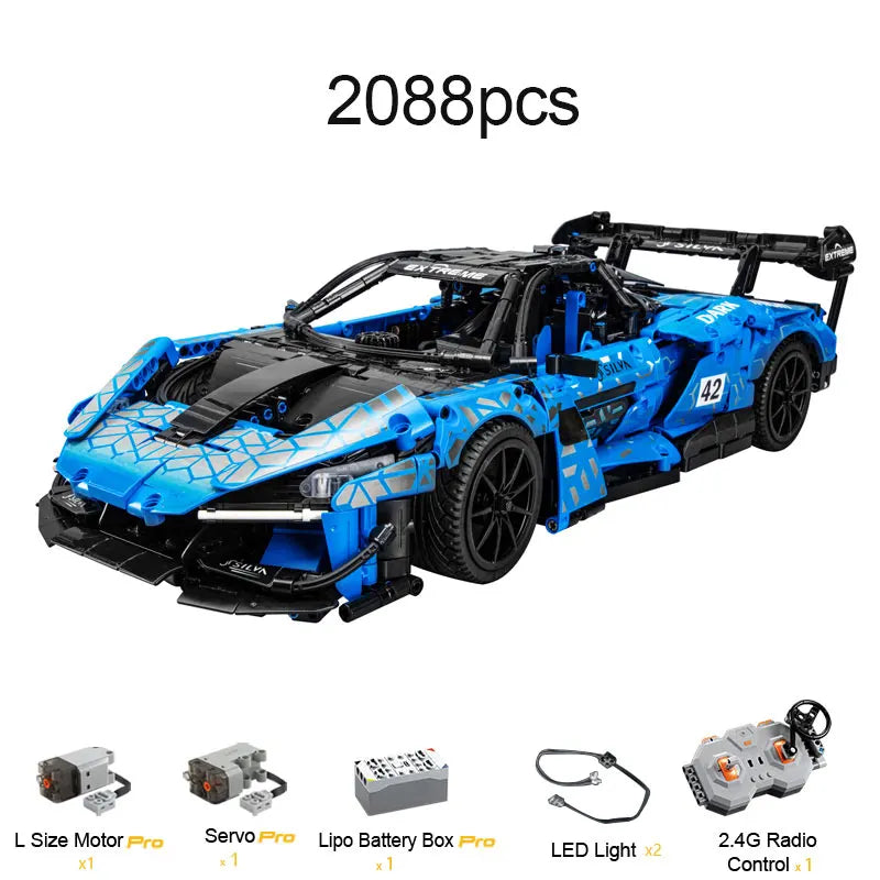Cada 2088pcs Remote Control Sports Racing Car Building Blocks Toy