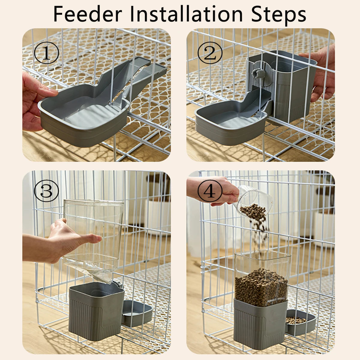 Automatic Pet Feeder & Waterer - Ideal Bowl for Dogs, Cats & Rabbits