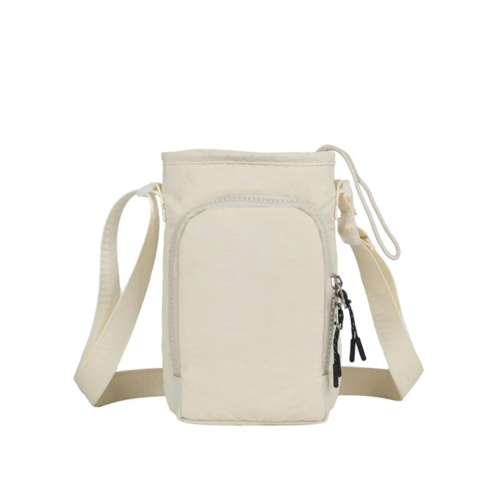 Water Bottle Carrier Bag with Shoulder Strap - Waterproof Crossbody Purse